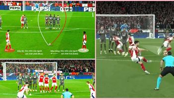 Cú đá phạt của Rice: Kẻ phát hiện sơ hở rất nhanh